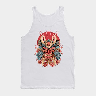 Oni Mask Samurai Tank Top